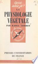 Télécharger le livre libro La Physiologie Végétale